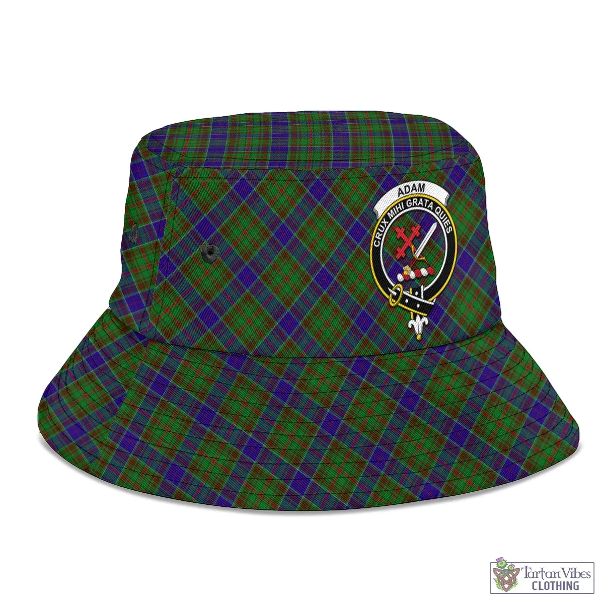 Adam Tartan Bucket Hat with Family Crest