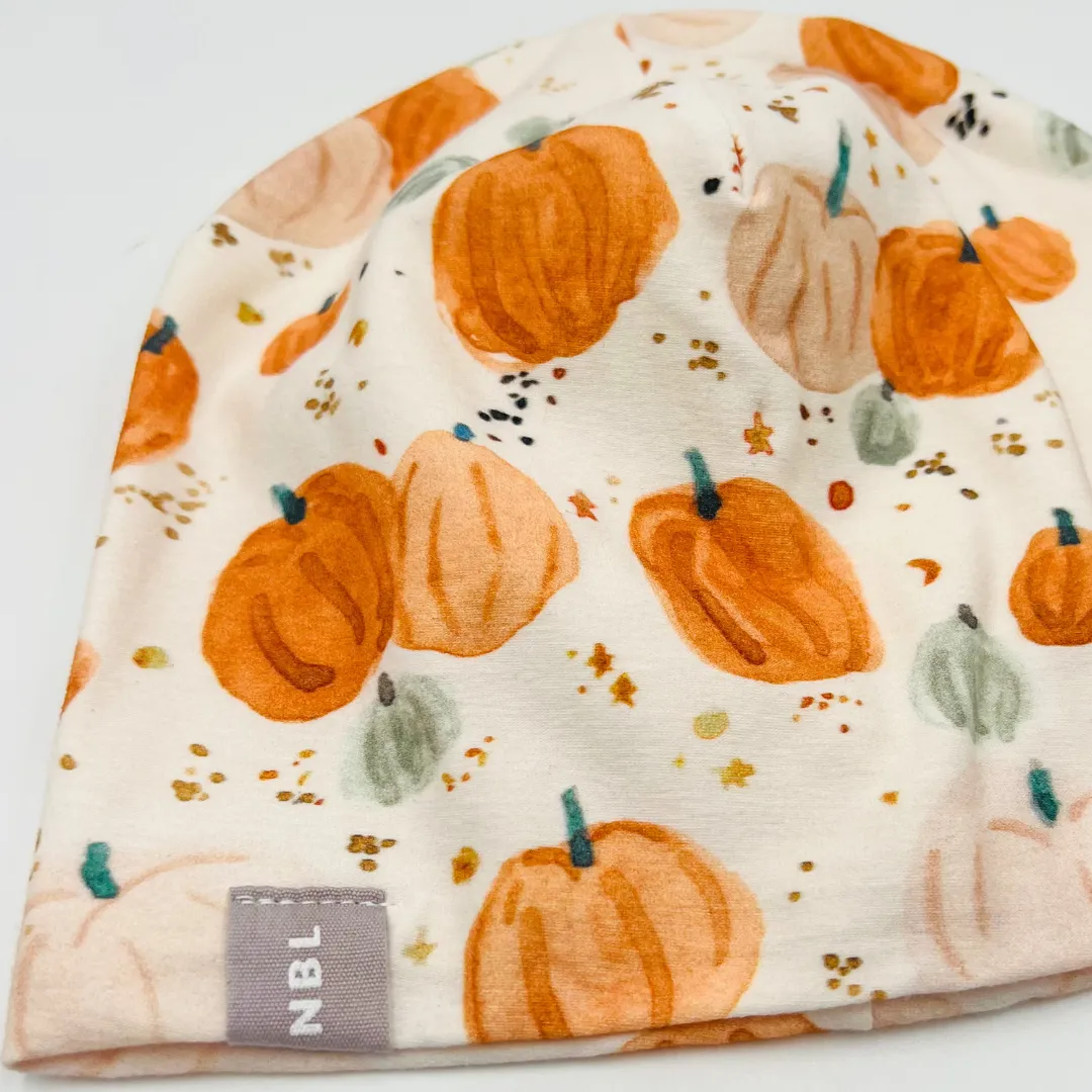 Beanie Hat (Pumpkin Stars)