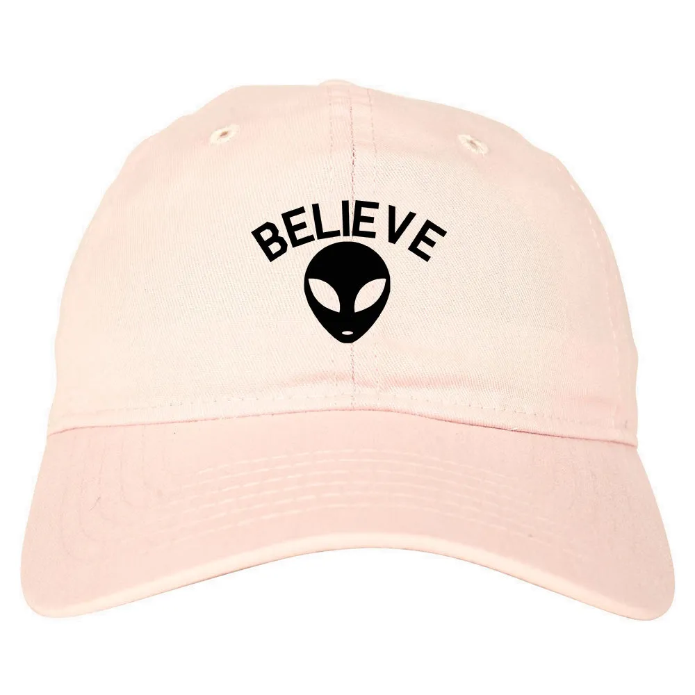 Believe Alien Mens Dad Hat Baseball Cap