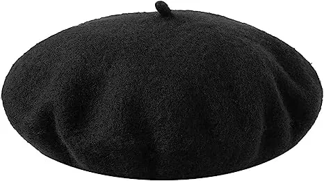 Black Beret Hat - Adult