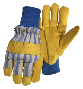 Boss 4341M Gloves, M, Wing Thumb, Knit Wrist Cuff, Cotton Back, Polyester Lining :PR: QUANTITY: 1