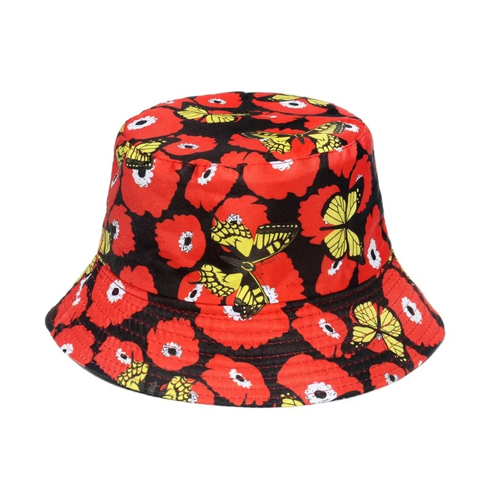 Butterfly Print Fisherman Hat for Women