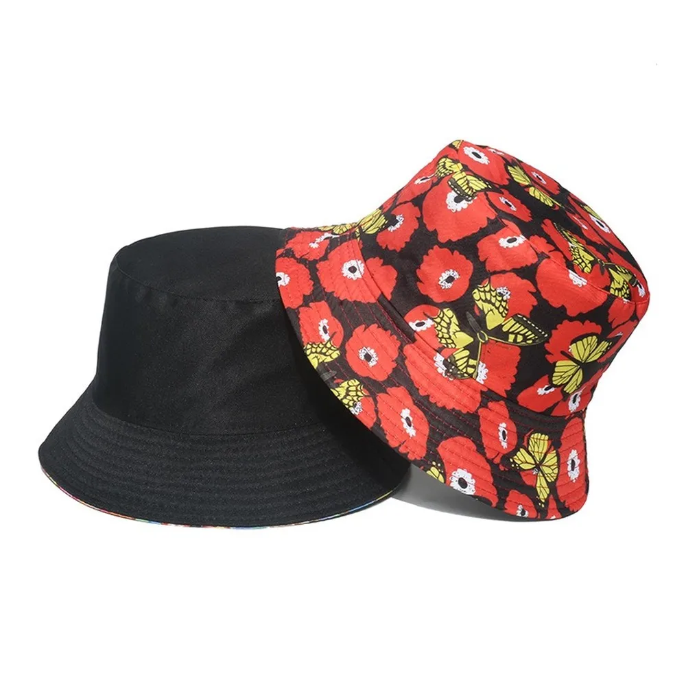 Butterfly Print Fisherman Hat for Women