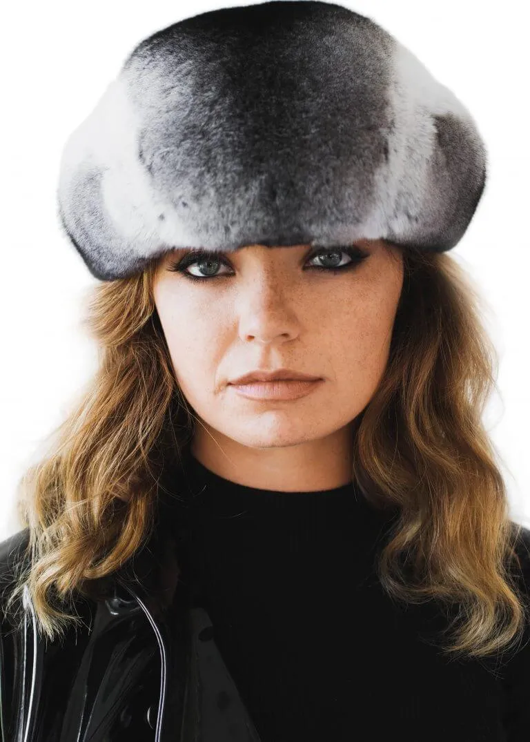 Chinchilla Fur Beret