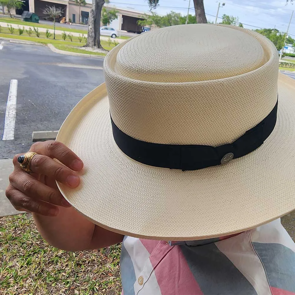 Colonel - Stetson Shantung Straw Gambler Hat