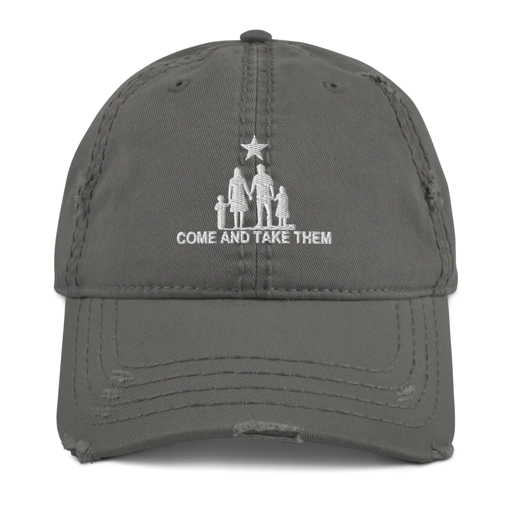 Come and Take Them Anti-War Distressed Dad Hat