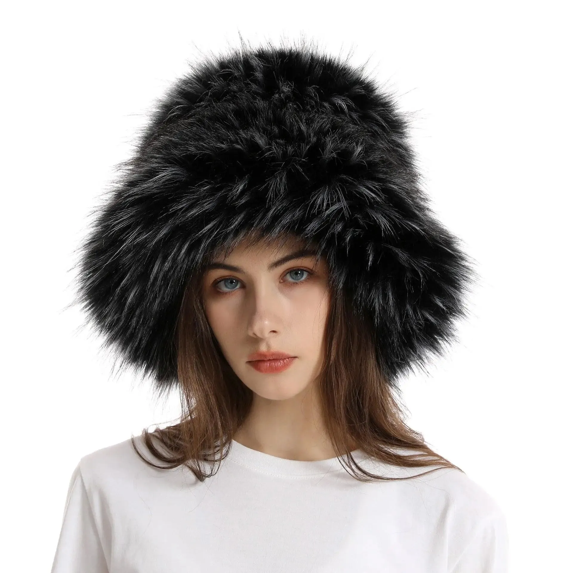 Cozy Crave Faux Fur Runway Hat