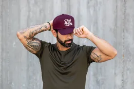 DadVibes Script 5 Panel Hat (Cardinal)