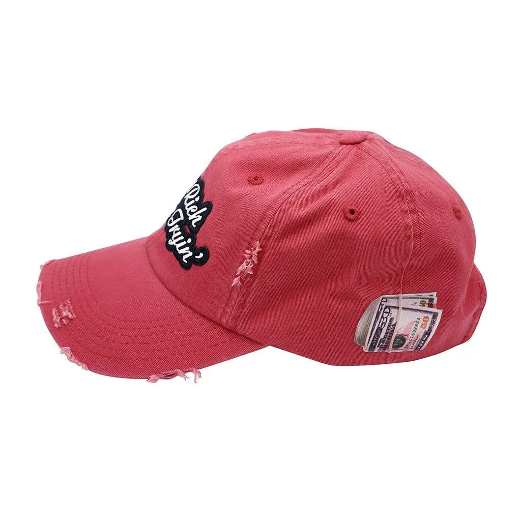 Die Trying Vintage Hip Hop Hat Red