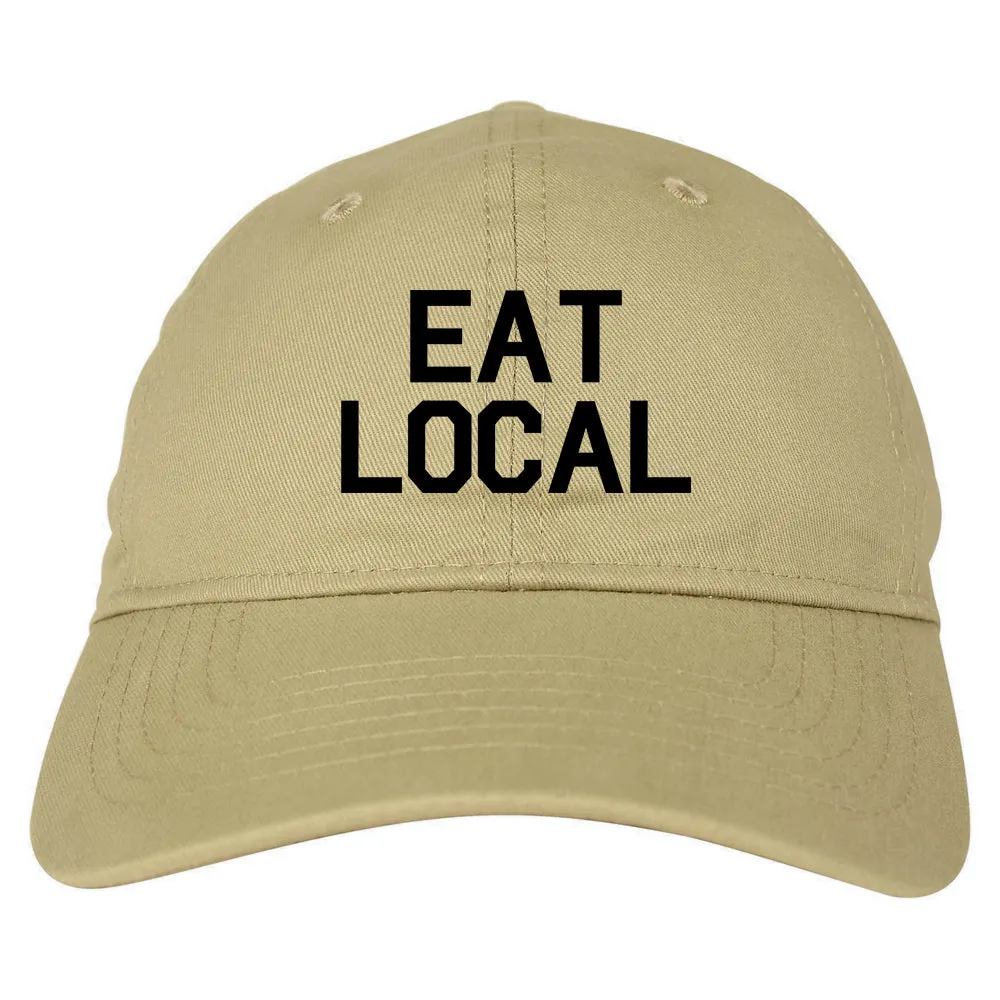 Eat Local Buy Mens Dad Hat Baseball Cap