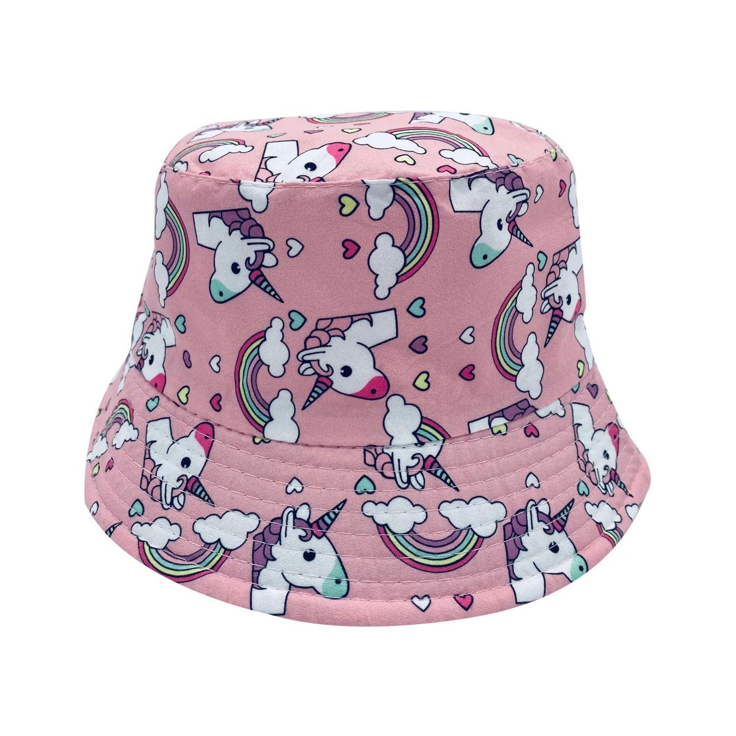 Empire Cove Kids Unicorns Bucket Hat Reversible Fisherman Cap Girls Summer Beach