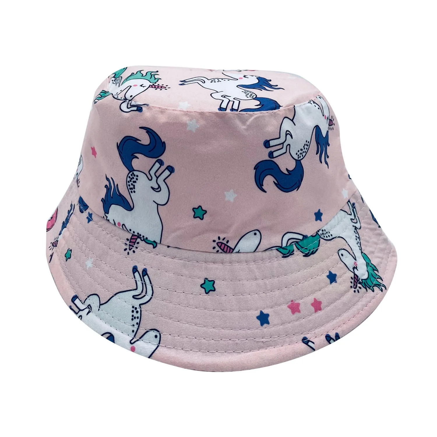 Empire Cove Kids Unicorns Bucket Hat Reversible Fisherman Cap Girls Summer Beach