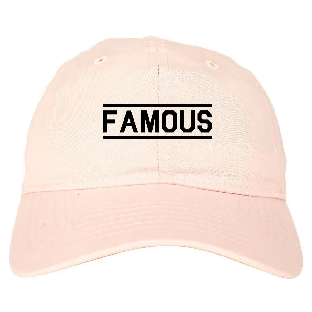 Famous Mens Dad Hat Baseball Cap