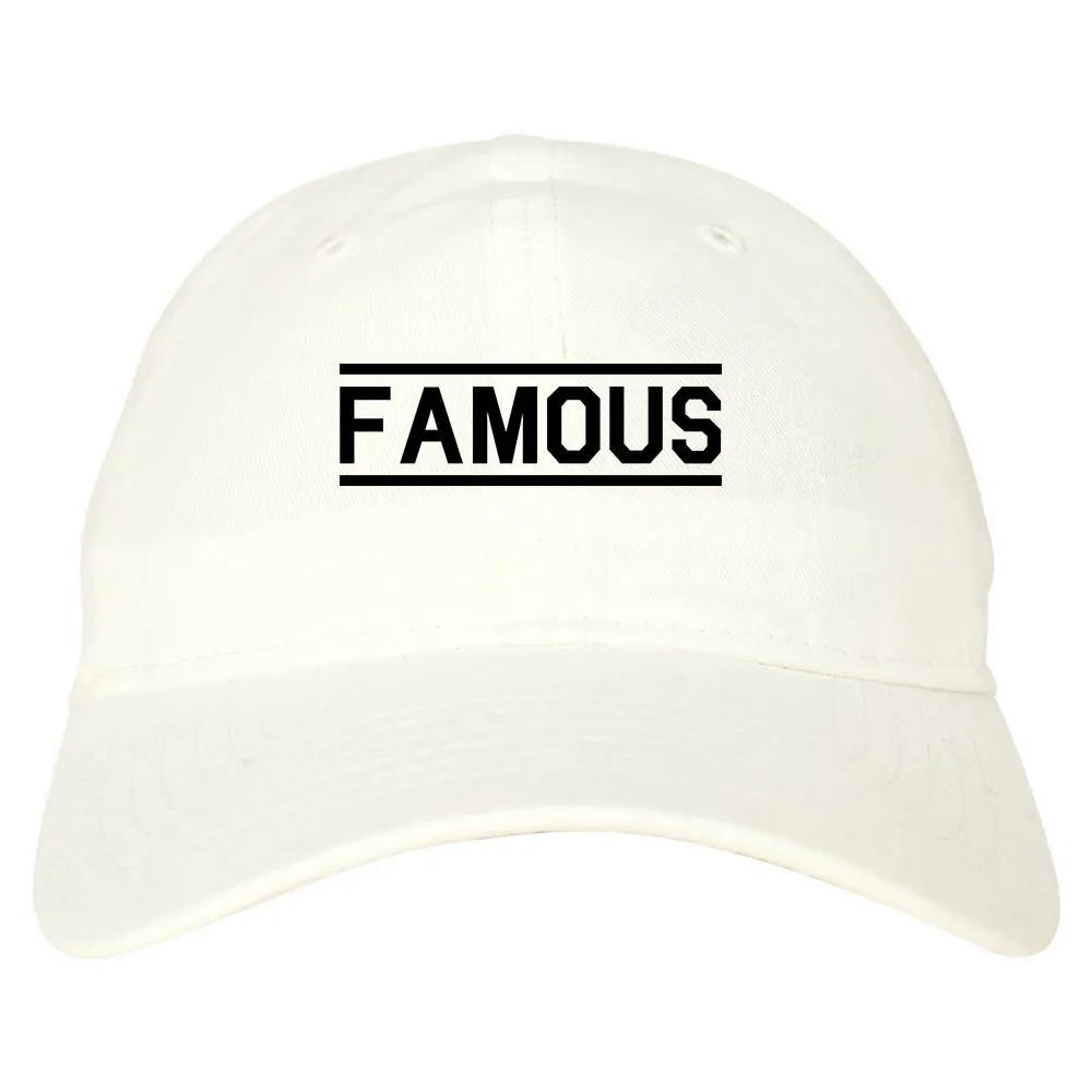 Famous Mens Dad Hat Baseball Cap