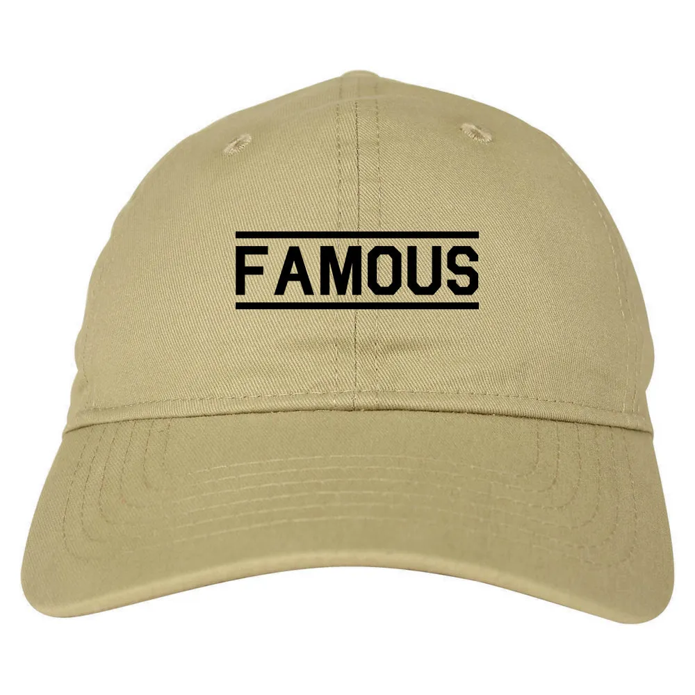 Famous Mens Dad Hat Baseball Cap