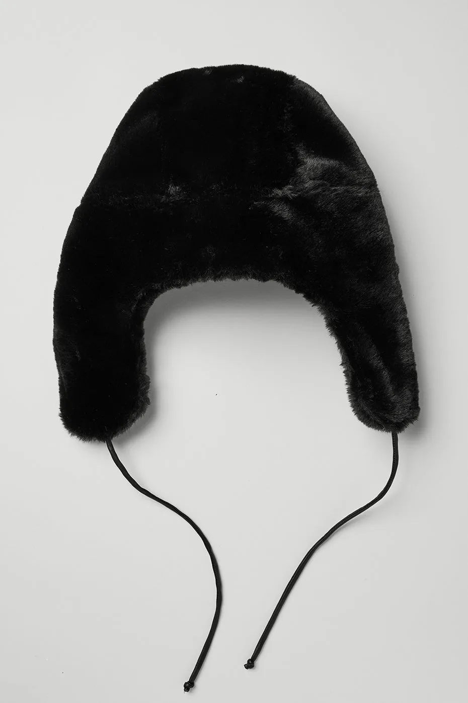 Faux Fur Polar Hat - Black