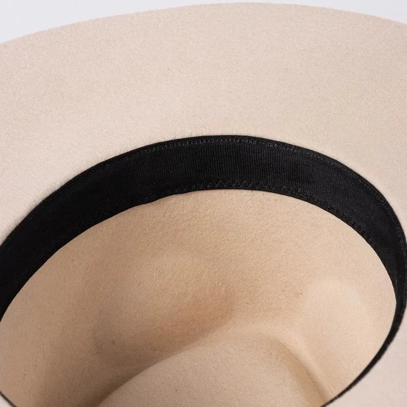 Felt Fedora With Decorative Ribbon