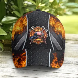 Firefighter Logo Metallic Baseball Cap Coolspod