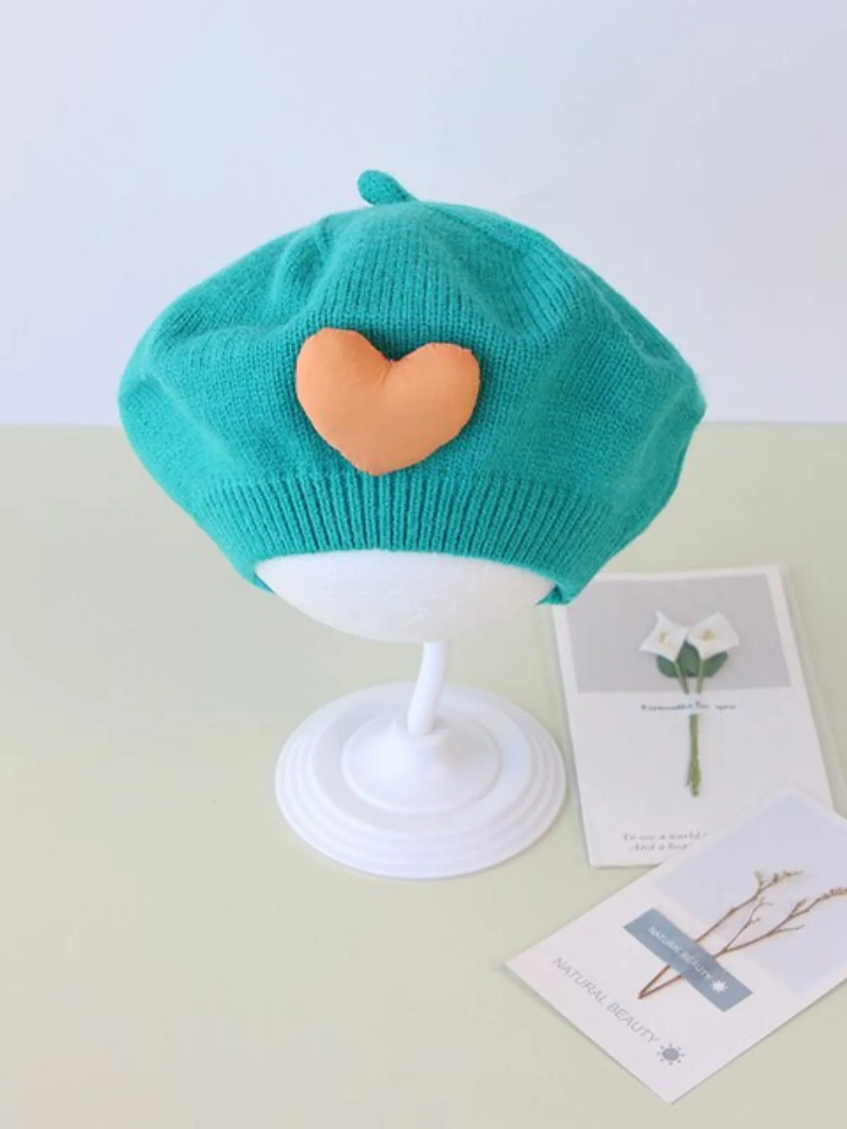 Full Of Love Knitted Beret Hat