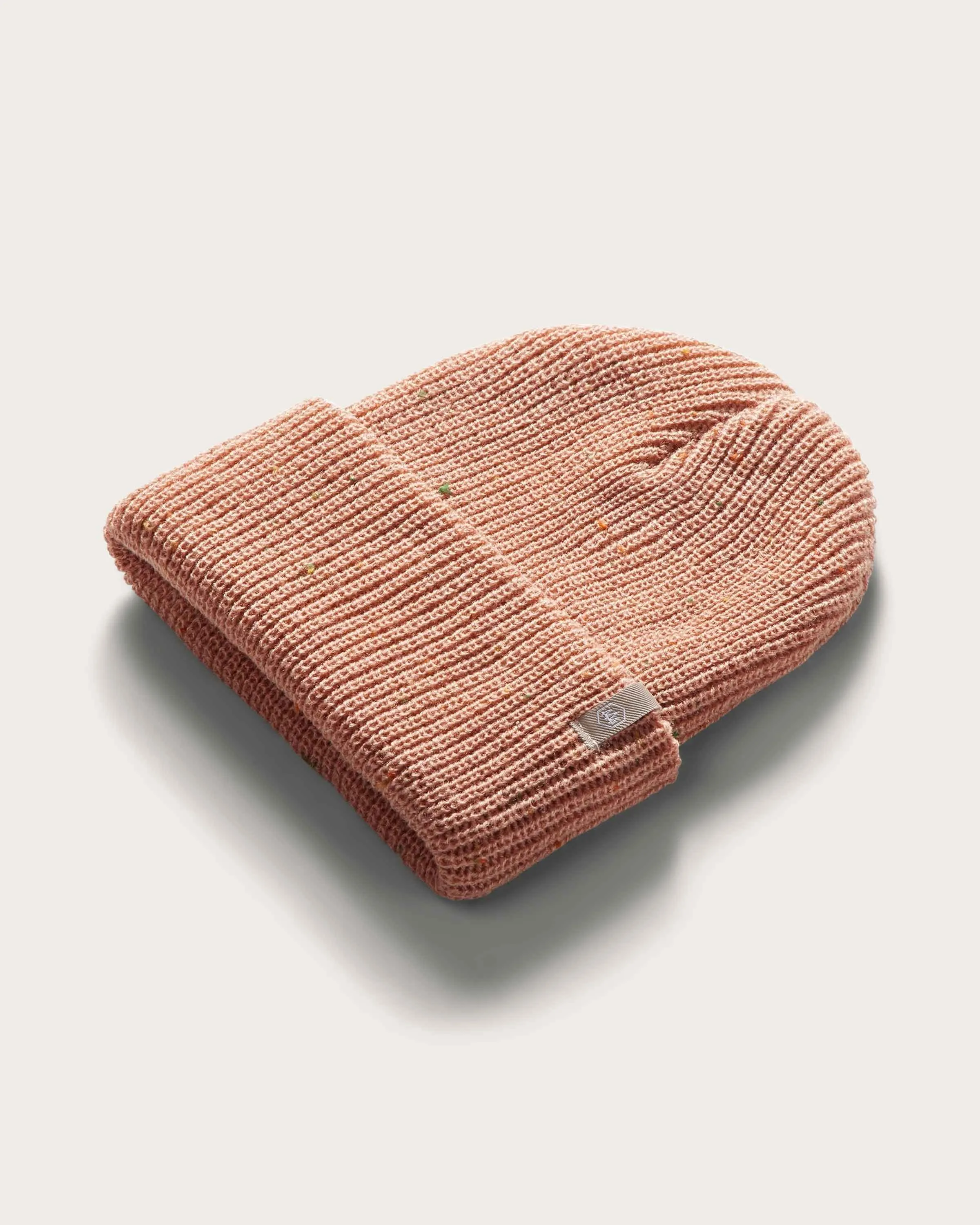 Kids Ranger Beanie in Pale Rose Fleck