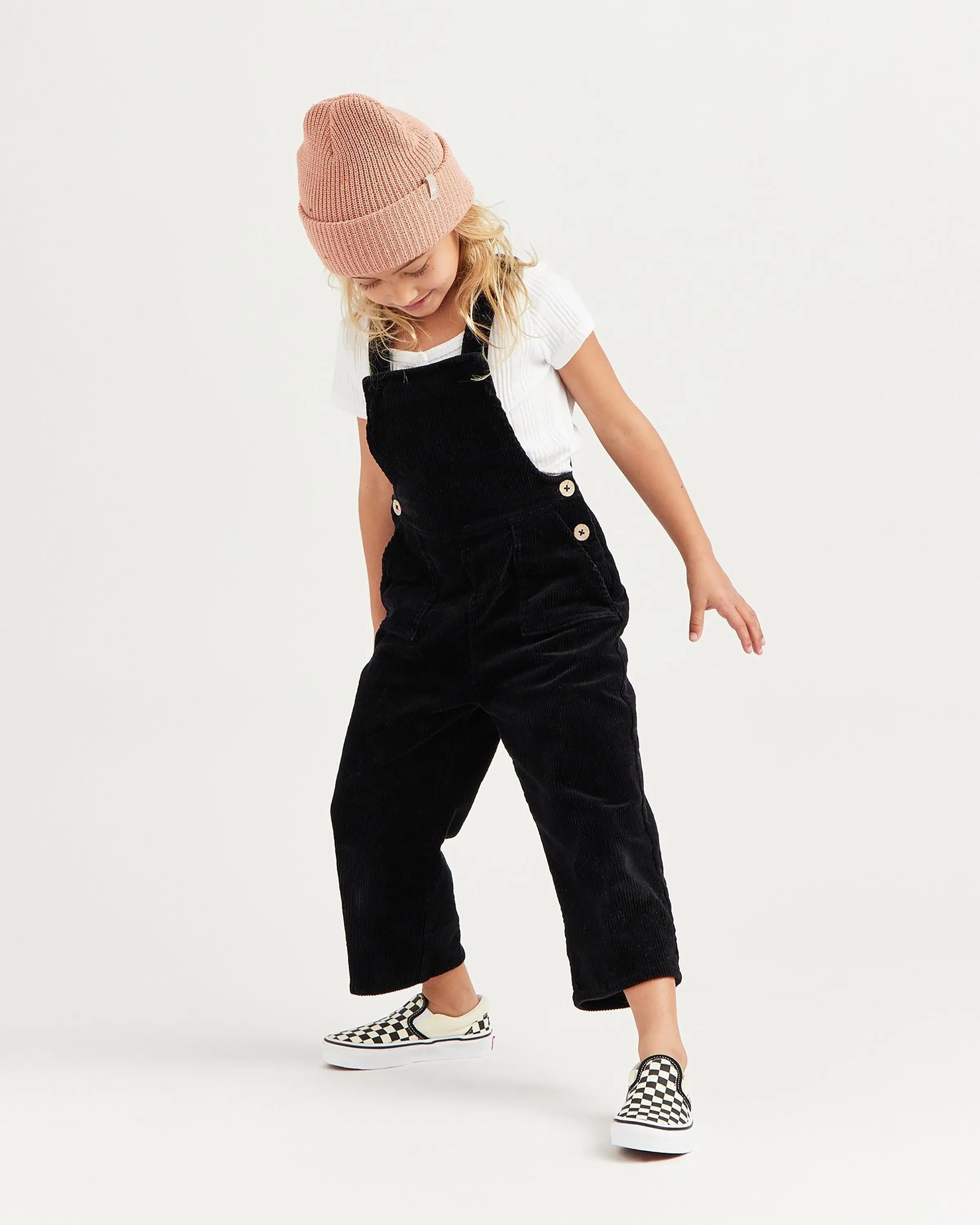 Kids Ranger Beanie in Pale Rose Fleck