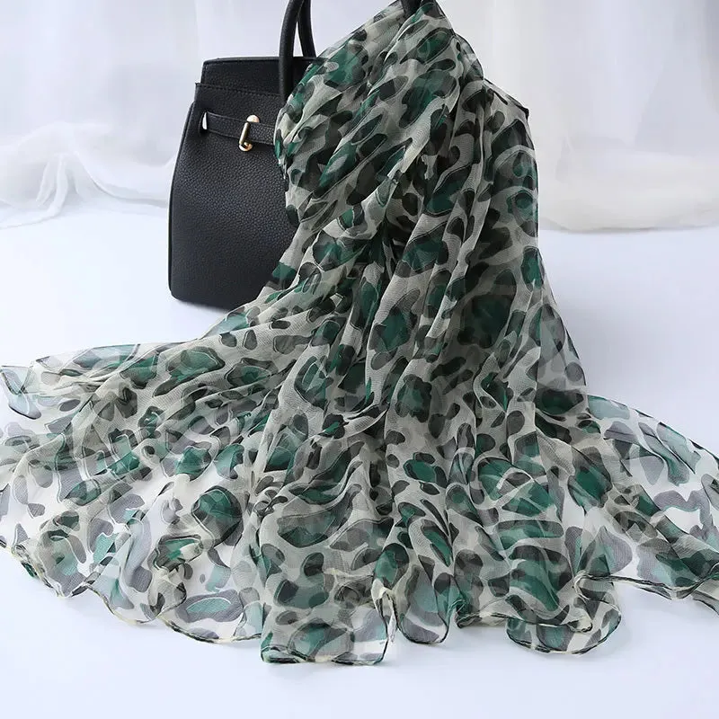 Ladies Fashion Decorative Versatile Silk Scarf