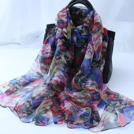 Ladies Fashion Decorative Versatile Silk Scarf