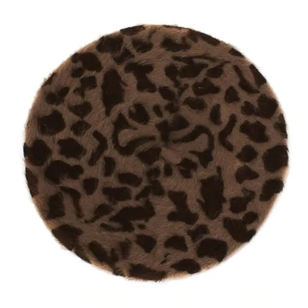 Leopard Print Beret