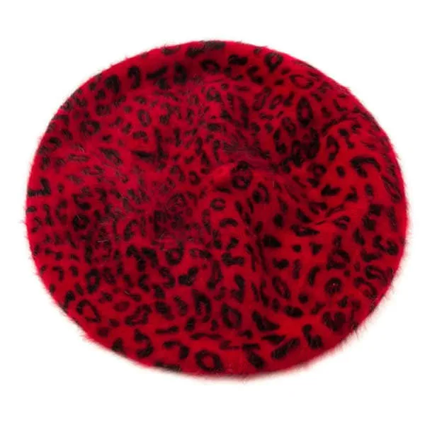 Leopard Print Beret