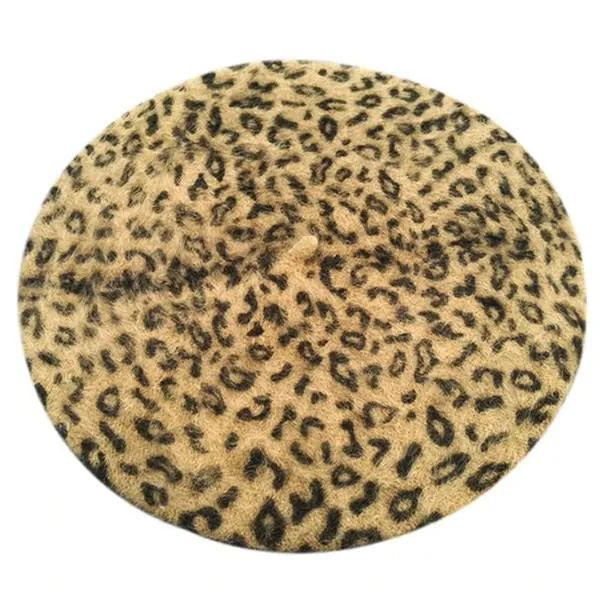 Leopard Print Beret