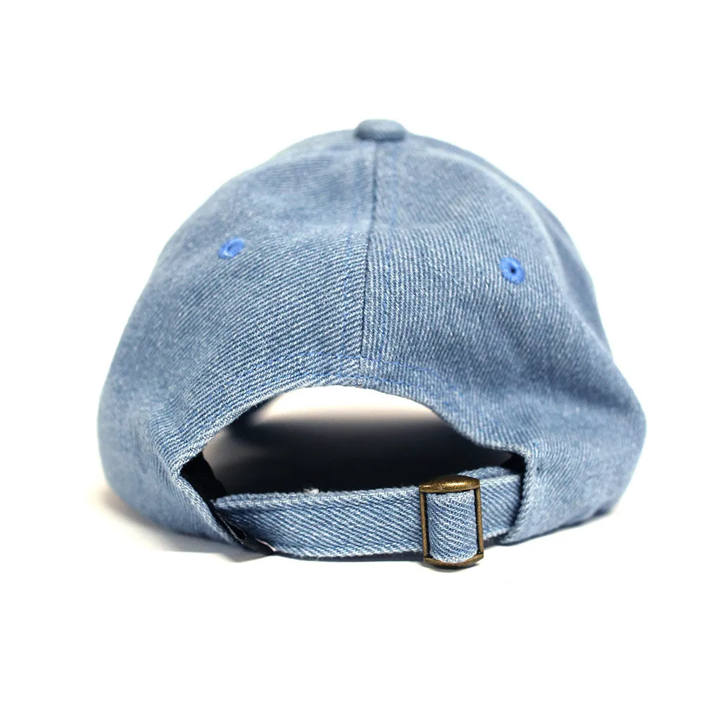 Misunderstood Goku Dad Hat in Denim