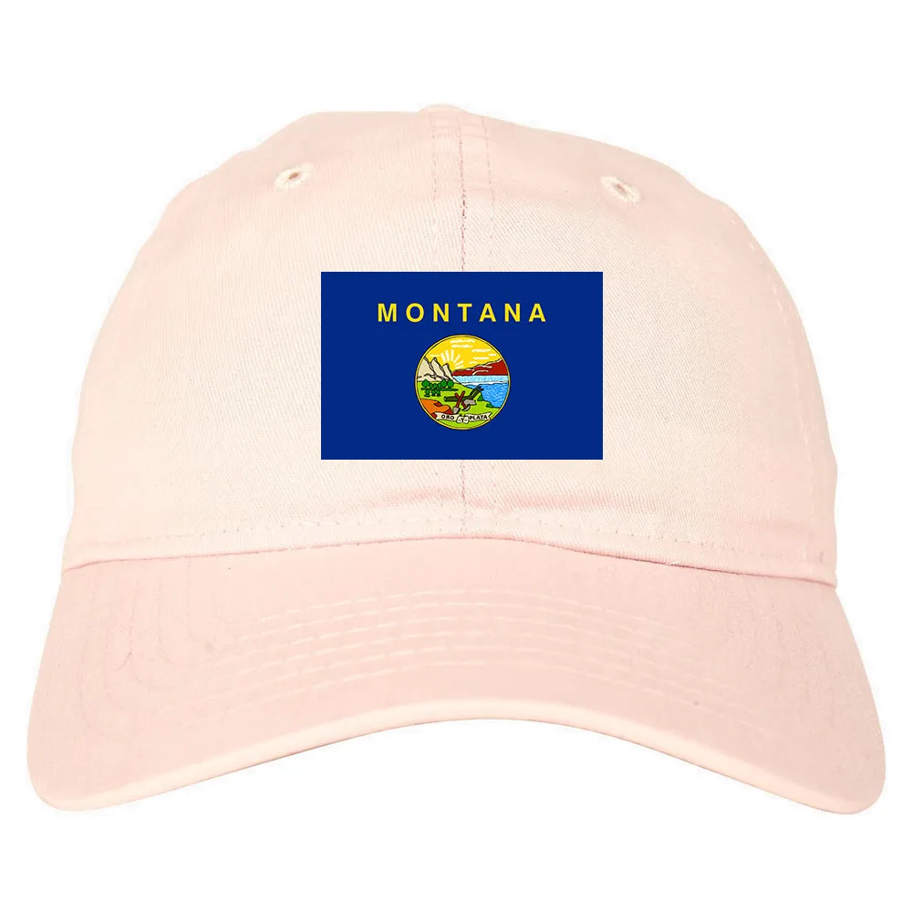 Montana State Flag MT Chest Mens Dad Hat