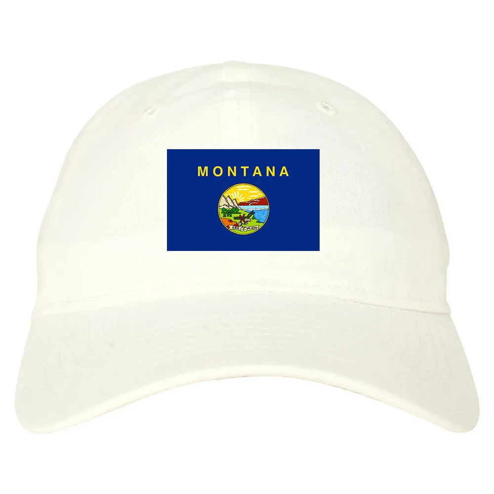 Montana State Flag MT Chest Mens Dad Hat