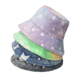 NEWBLOM Winter Stars Moon Unicorn Bucket Hat