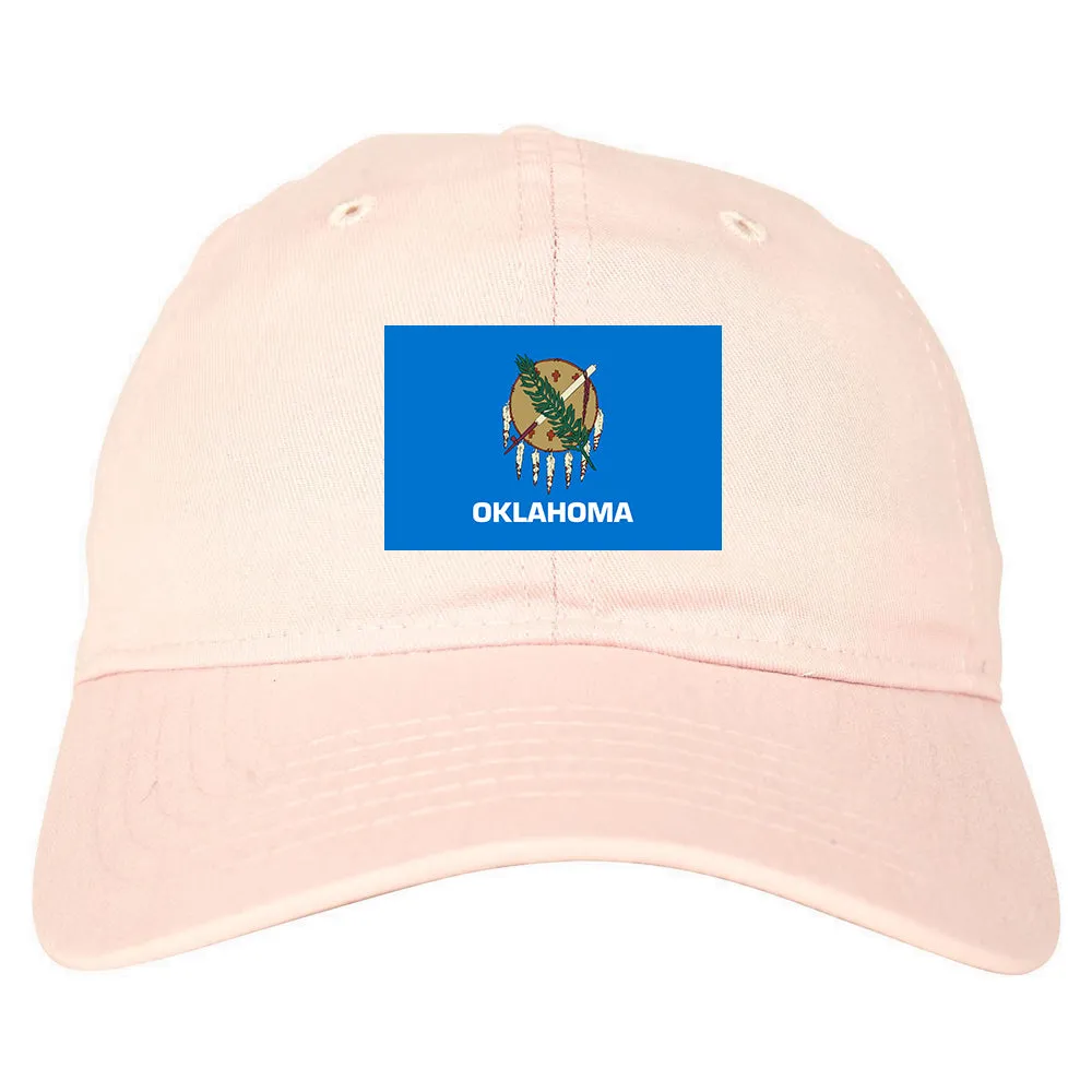 Oklahoma State Flag OK Chest Mens Dad Hat