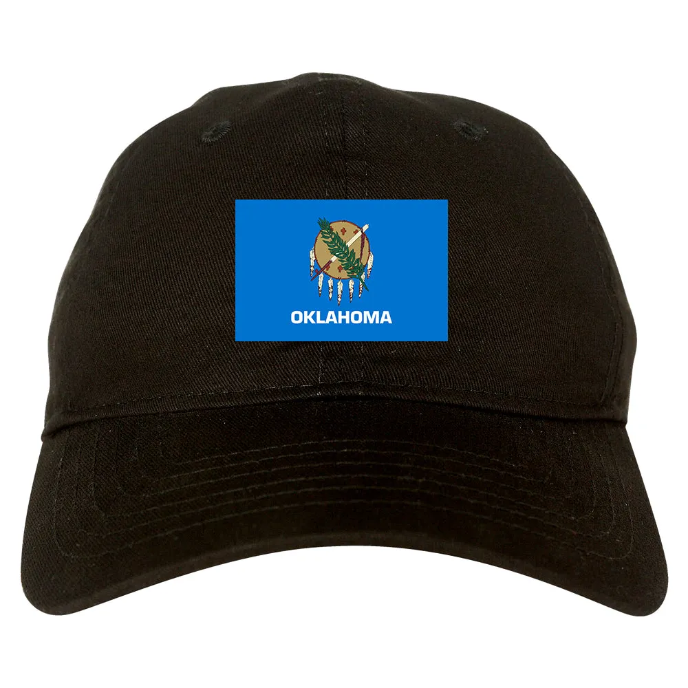 Oklahoma State Flag OK Chest Mens Dad Hat