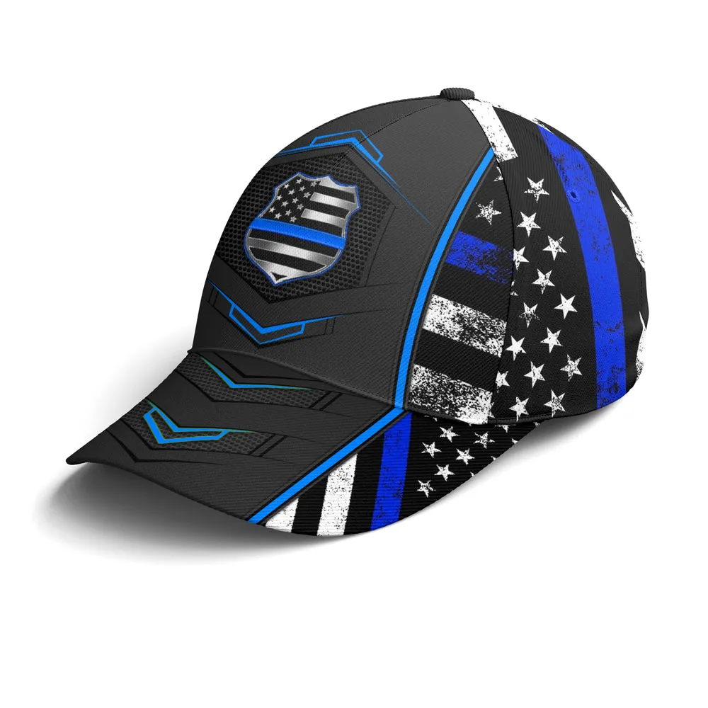 Police Vintage US Flag Baseball Cap Coolspod