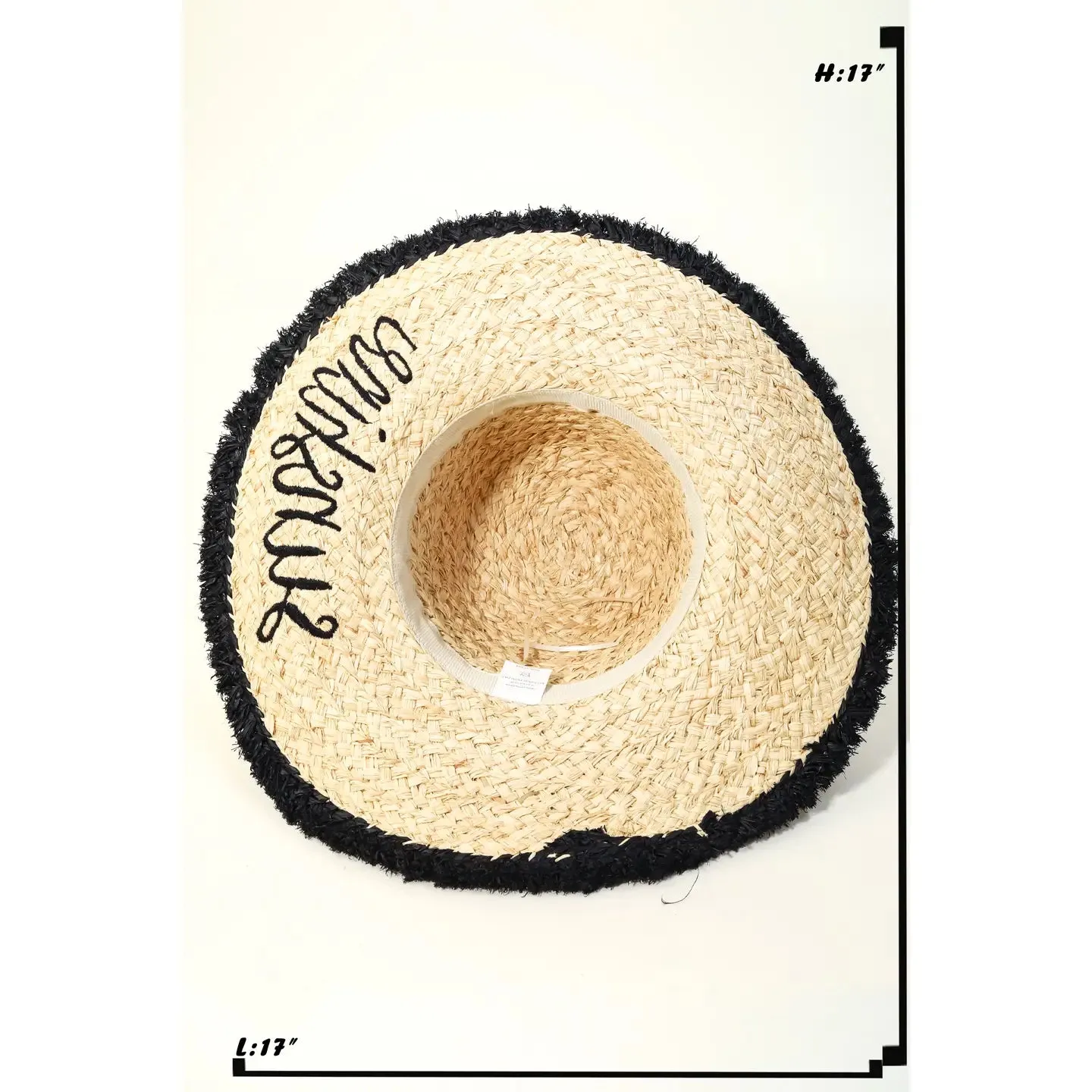 Sunshine Text Straw Hat