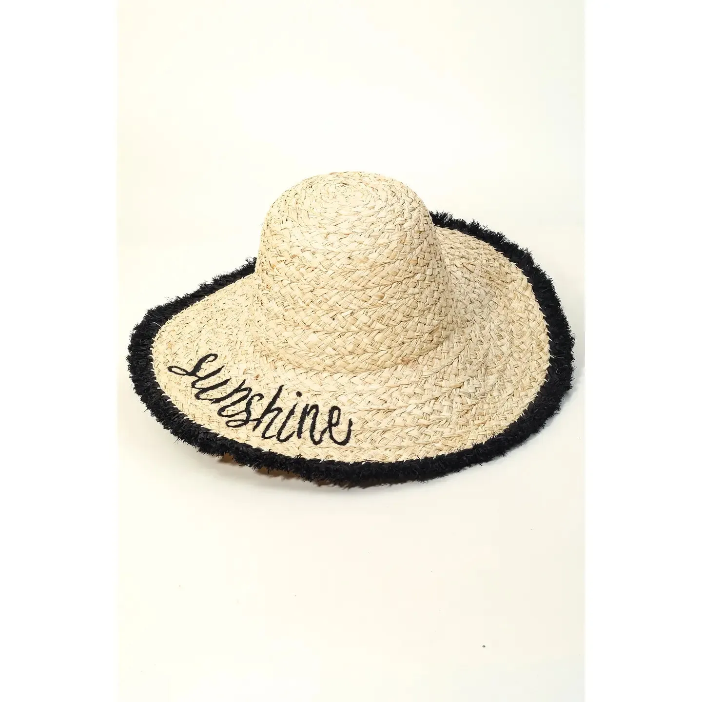 Sunshine Text Straw Hat