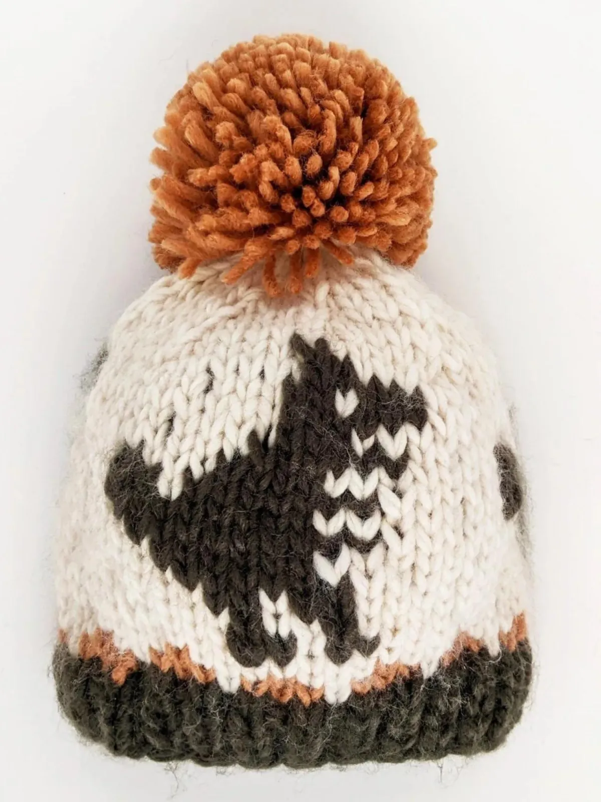 T-Rex Loden Green Knit Pom Hat