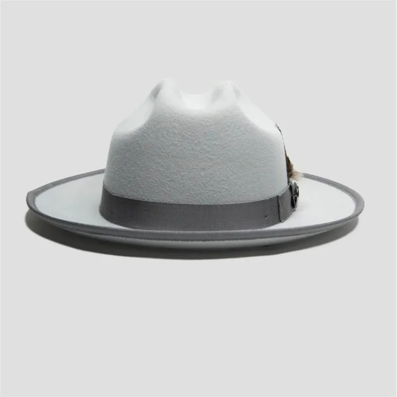 Tasteful Felt Fedora Hat-Chocolate