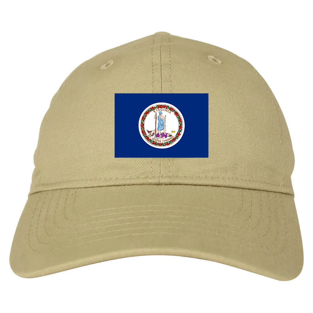 Virginia State Flag VA Chest Mens Dad Hat