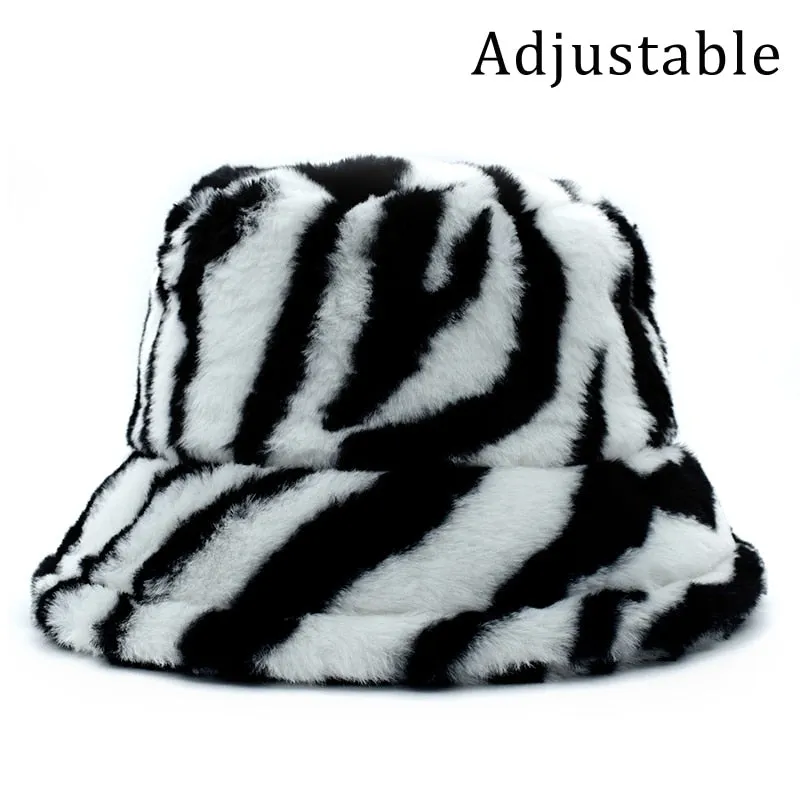 Winter Fluffy Bucket Hats